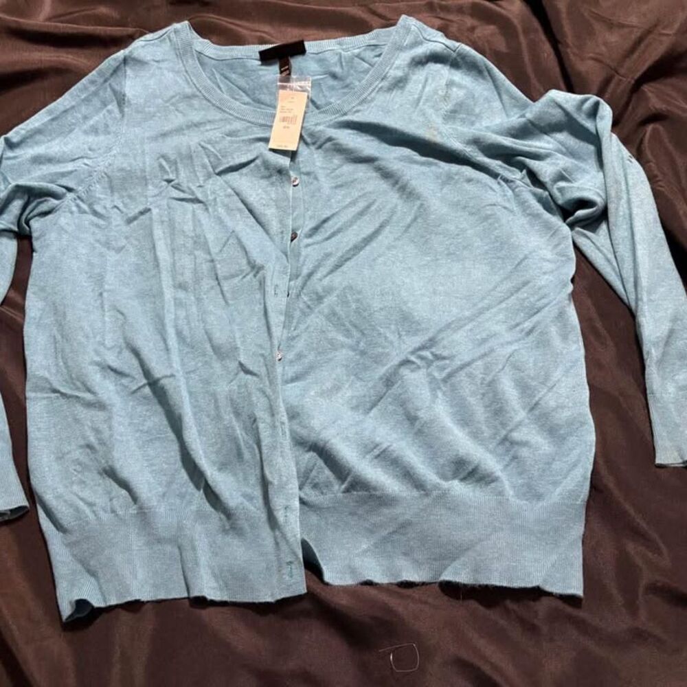 Lane Bryant turquoise cardigan. Plus size 22/24. NWT